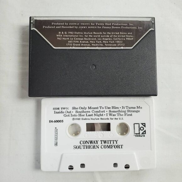 Conway Twitty Southern Comfort Cassette 1982 Elektra - Picture 2 of 2